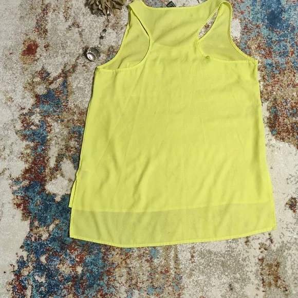 Forever 21 Yellow High Low Sleeveless Shirt - Picture 3 of 8